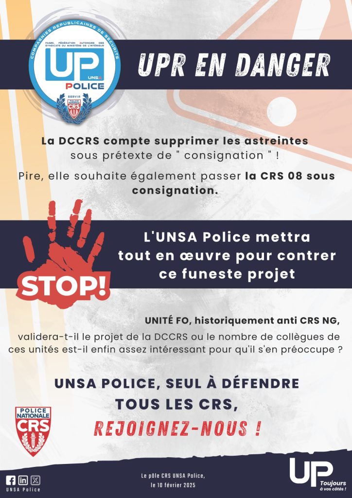 Les UPR CRS en danger !