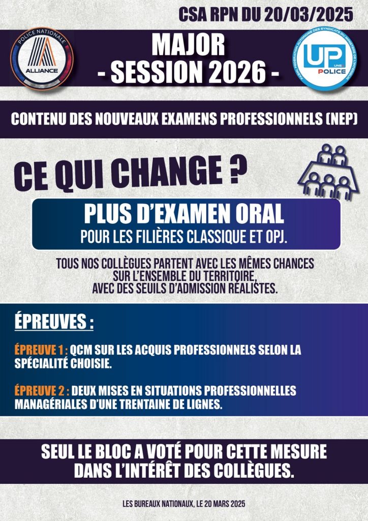 Major session 2026 : ce qui change ?