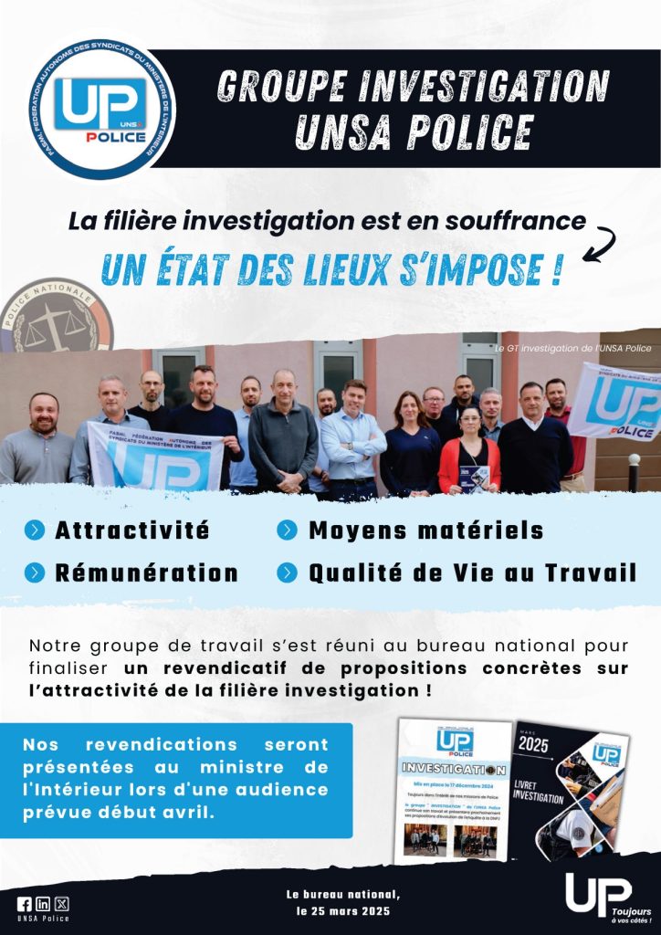 Filière investigation en souffrance